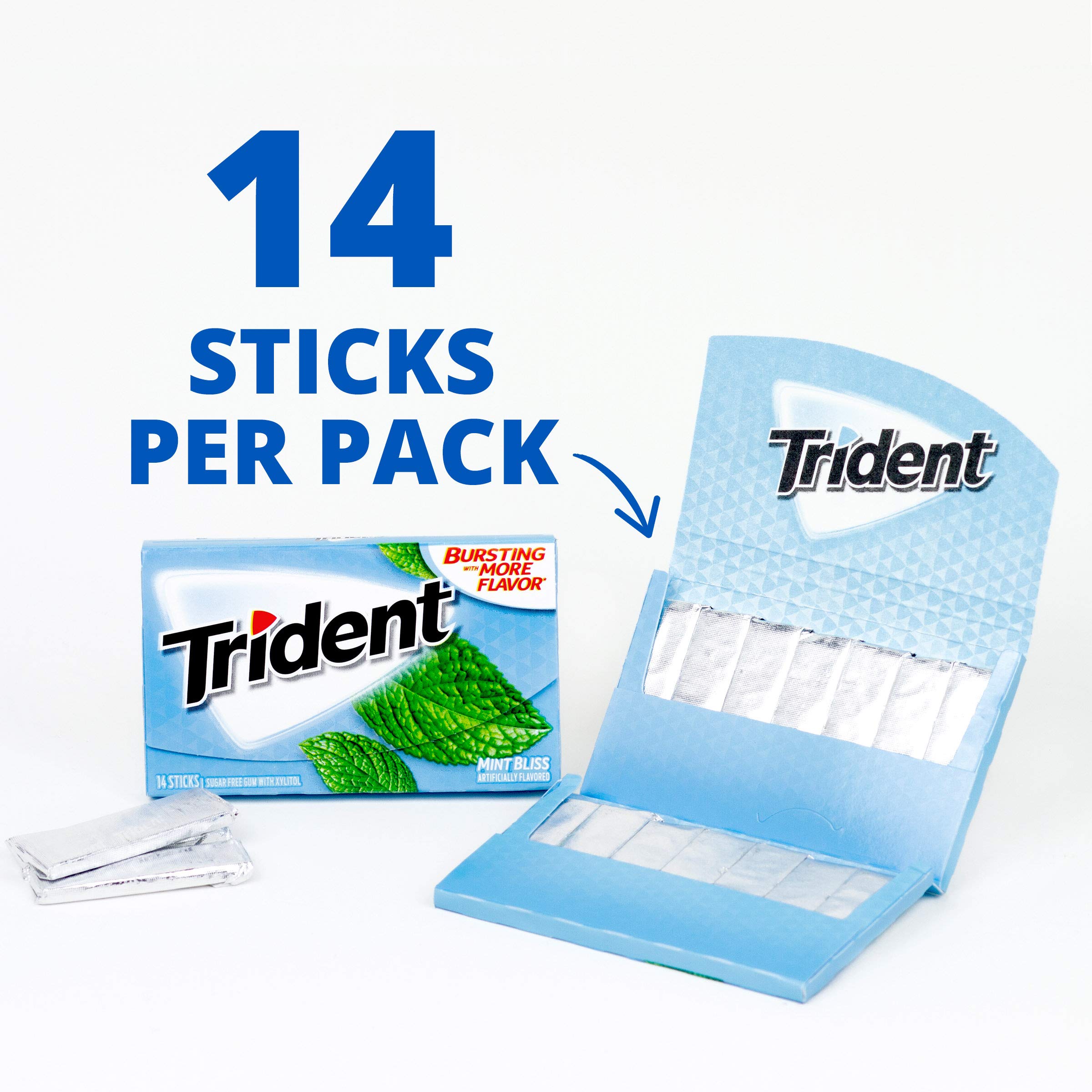 Persona sacando Trident Mint Bliss del coche, frescura en movimiento
