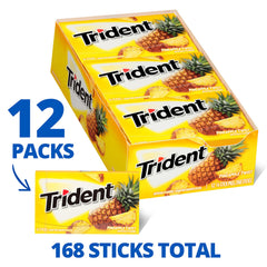 Primer plano de la textura del chicle Trident para una masticación uniforme