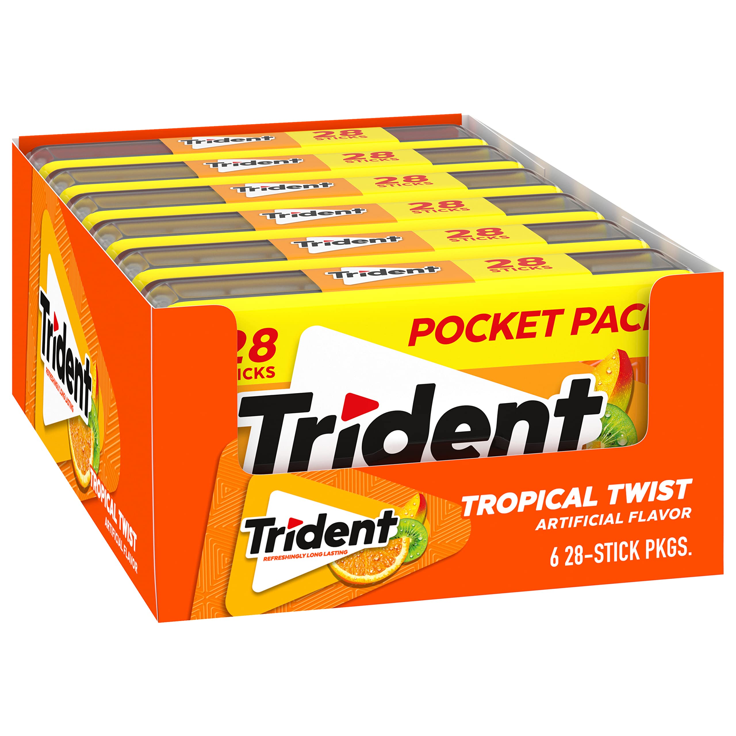 Trident estuche en bolso listo para usar y refrescar al aliento