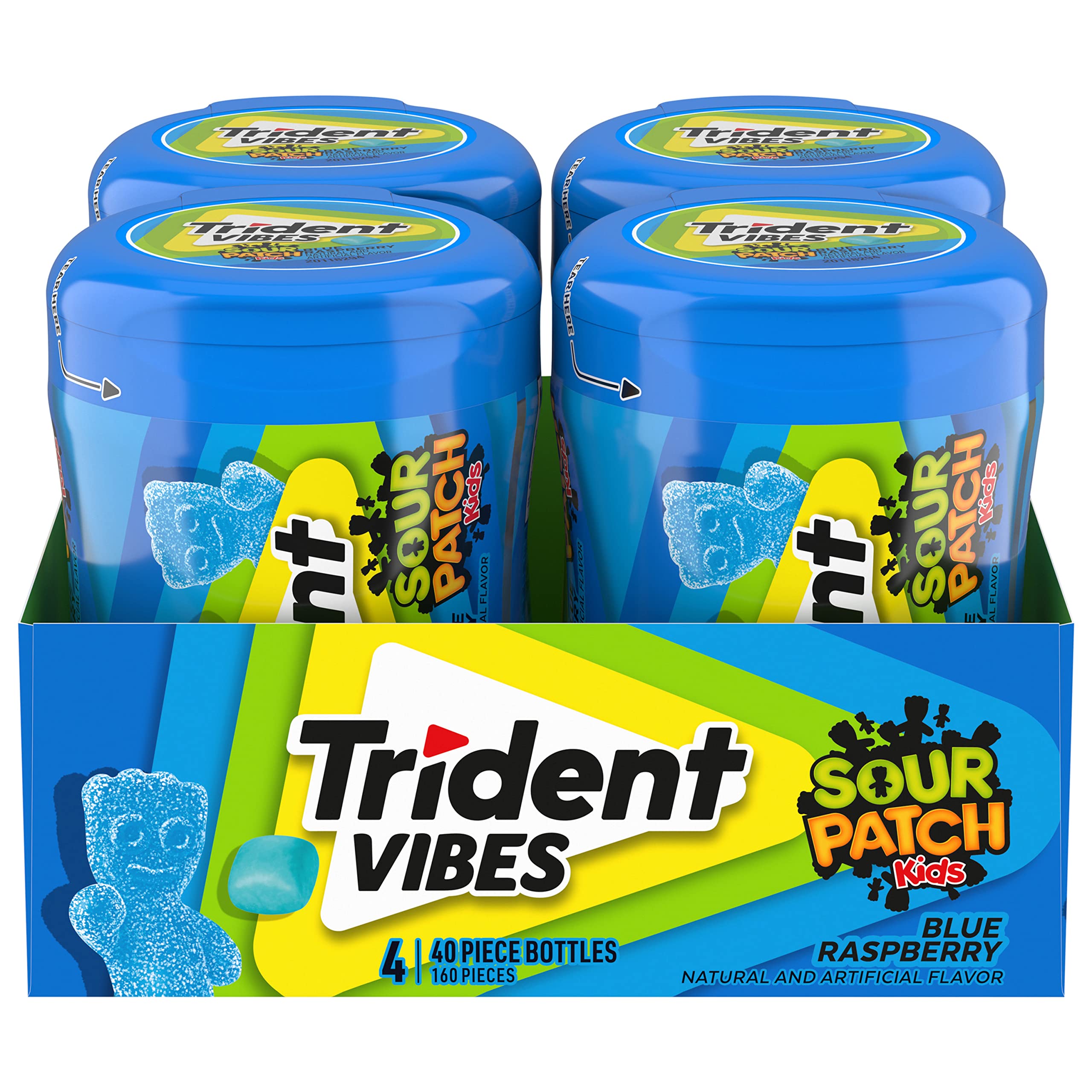 Trident Vibes botella frontal mostrando diseño y fácil transporte