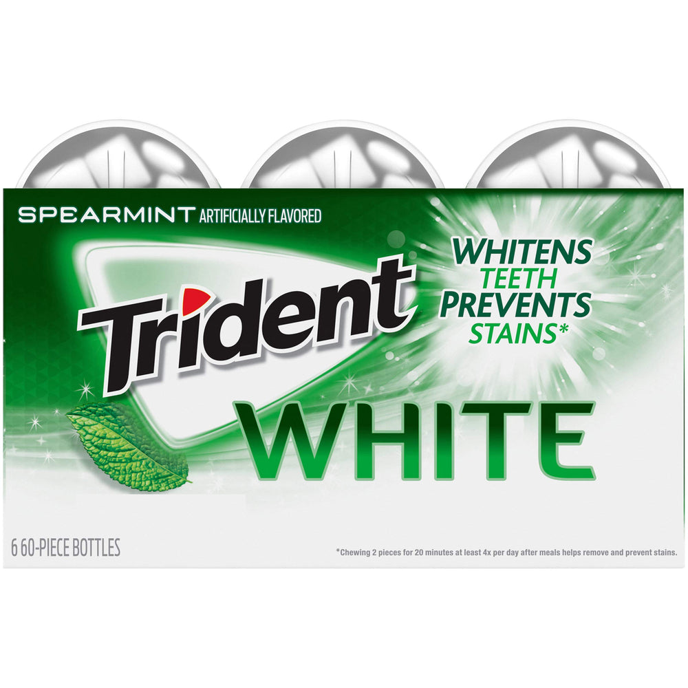 Comparación de tamaño de la botella Trident White para entender escala