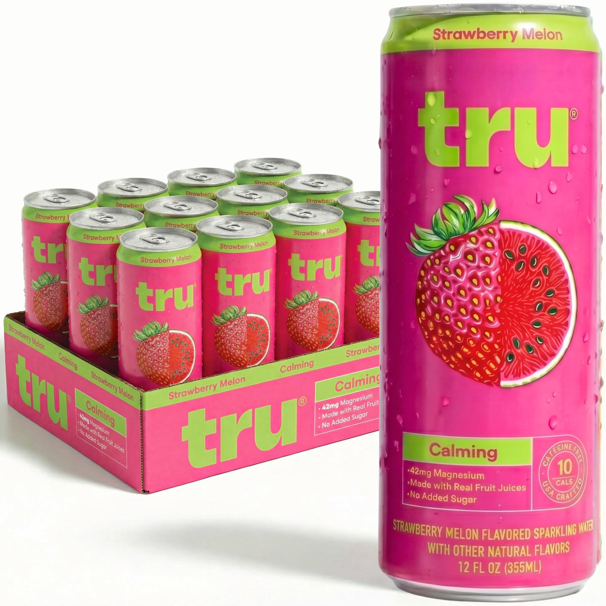 Tru lata frontal mostrando diseño y beneficio relajante