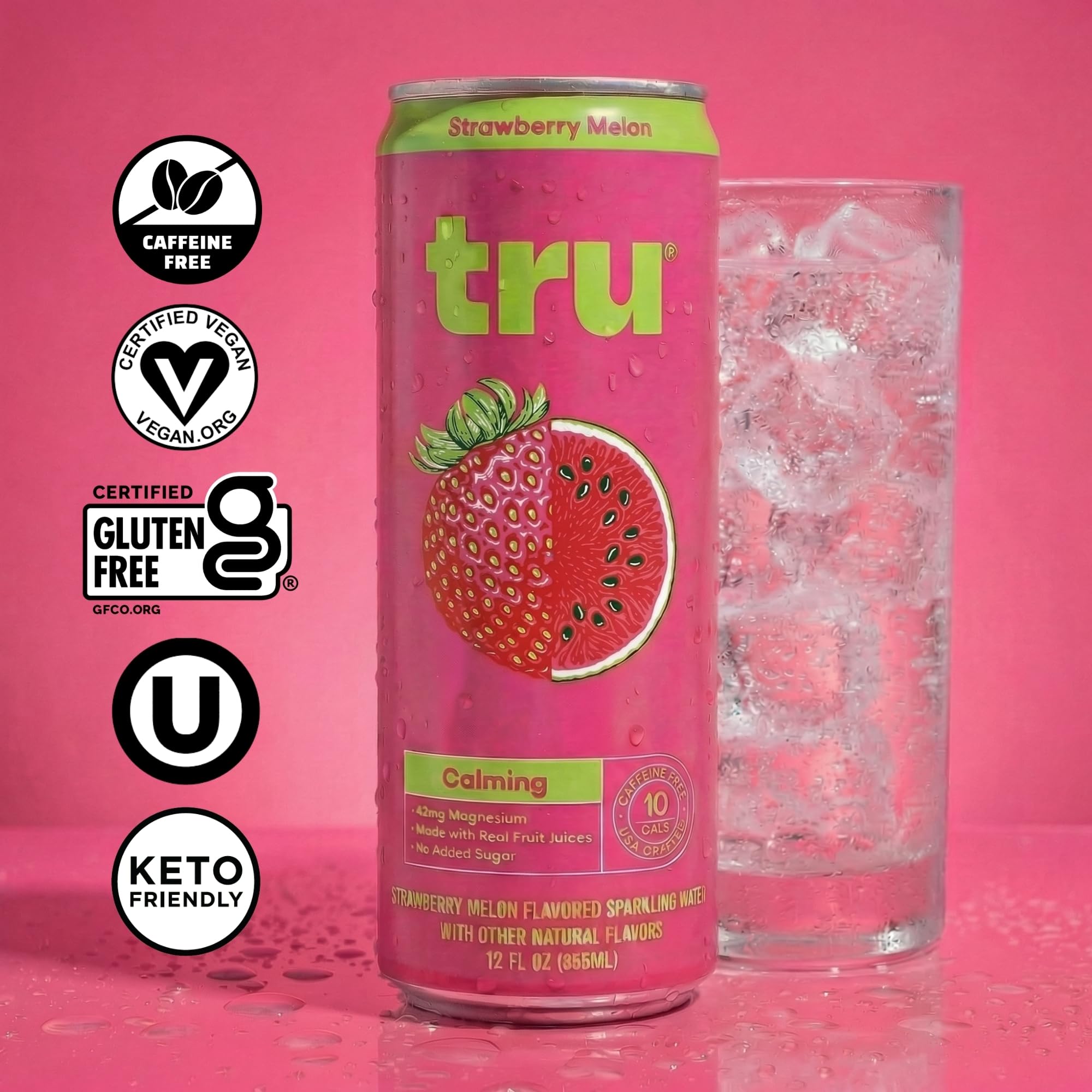Tru burbujas en bebida resaltando textura refrescante y ligera