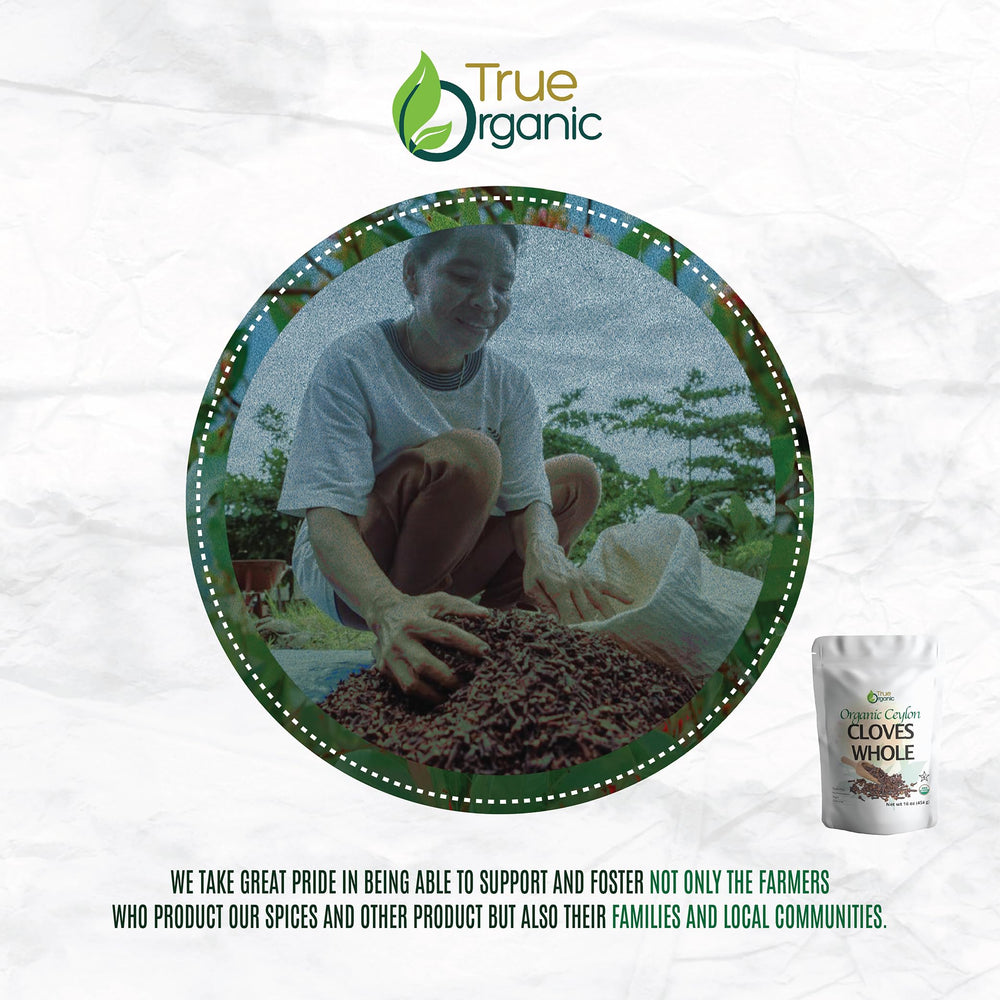 True Organic clavos en cocina en uso para infusiones y platos aromáticos
