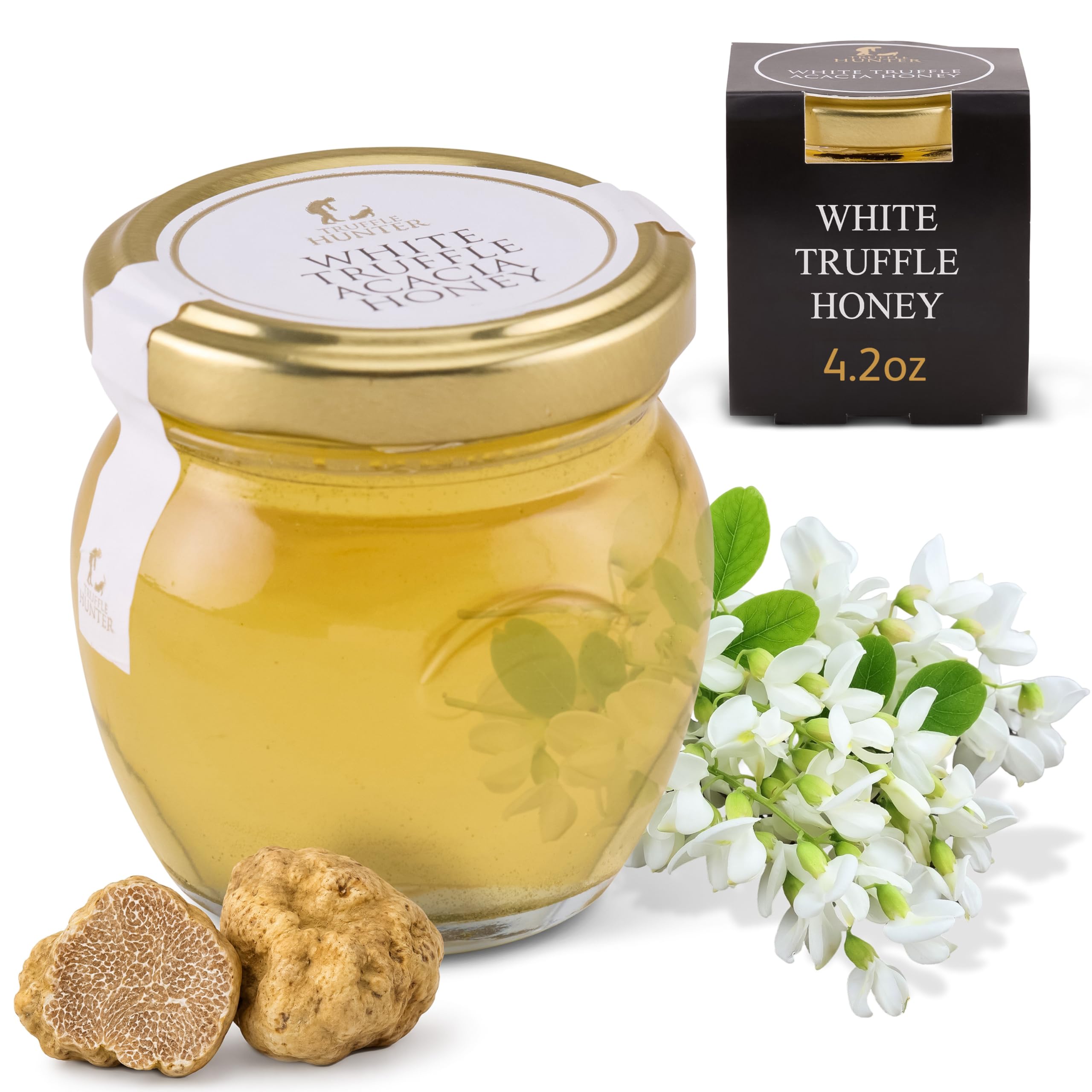 TruffleHunter frasco frontal mostrando etiqueta elegante y aspecto premium