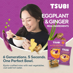 Tsubi Soup cubo individual envuelto listo para usar y fácil de transportar