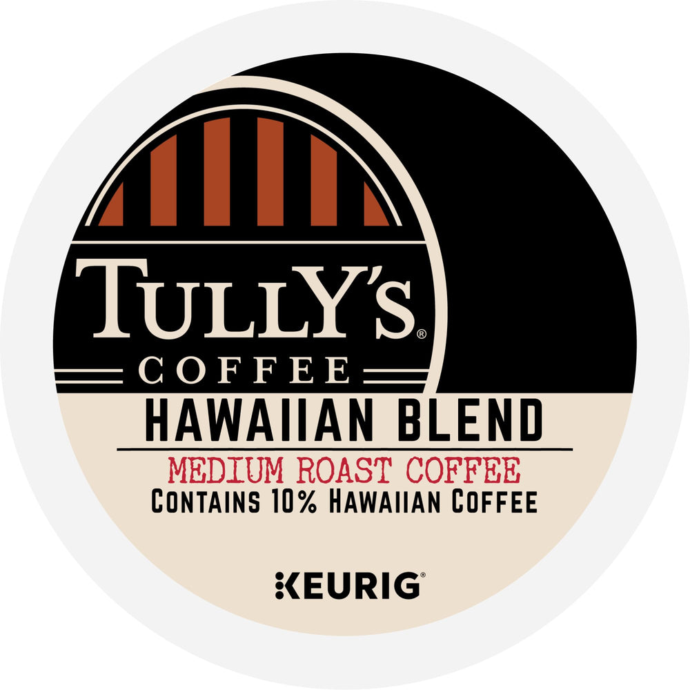 Tully's empaque abierto con cápsulas visibles para almacenamiento fácil