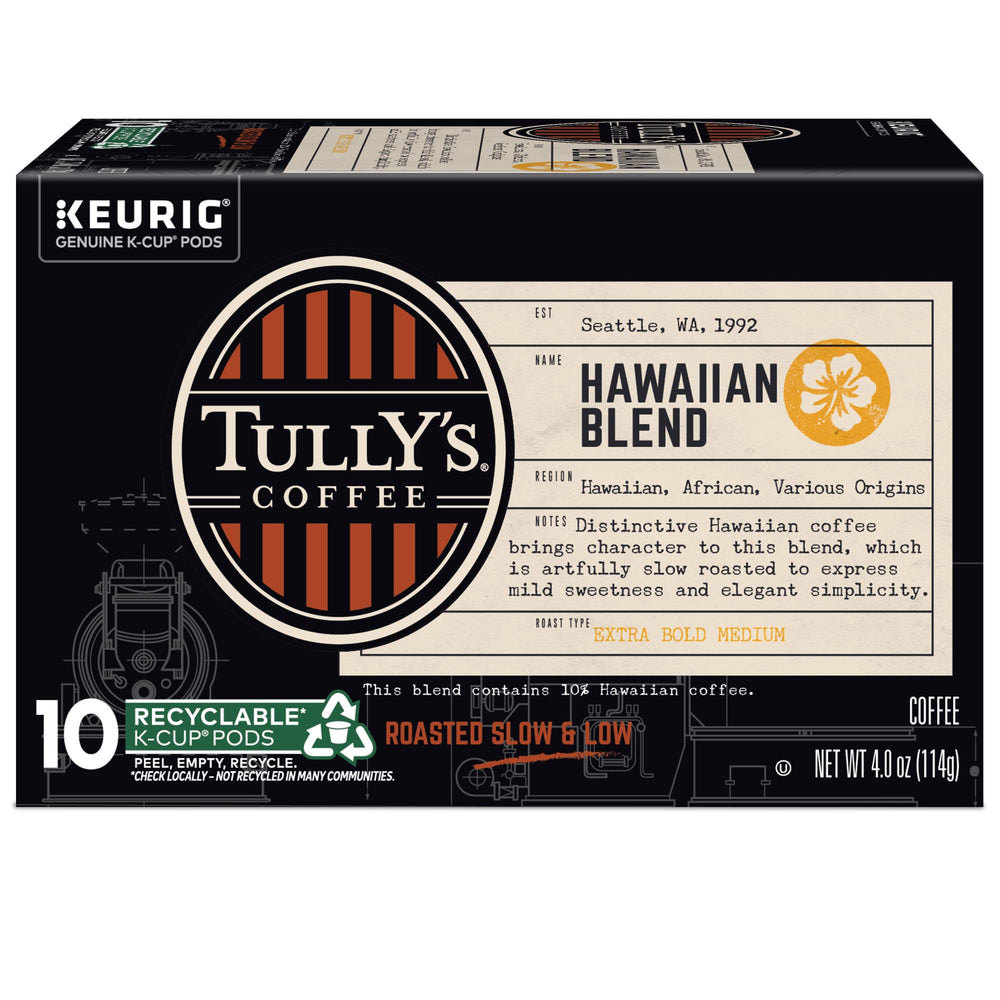 Tully's manos sosteniendo taza enfatizando disfrute diario y confort