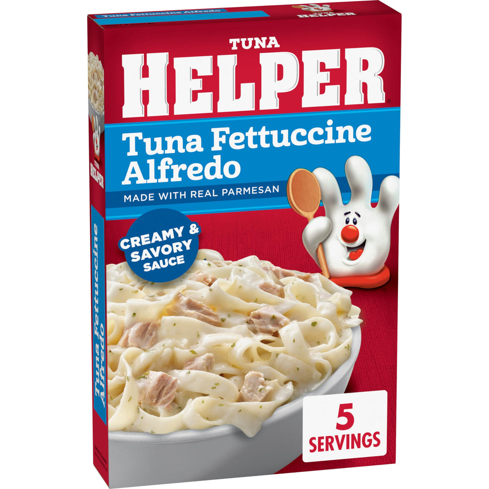 Tuna Helper textura cremosa de la salsa con queso real