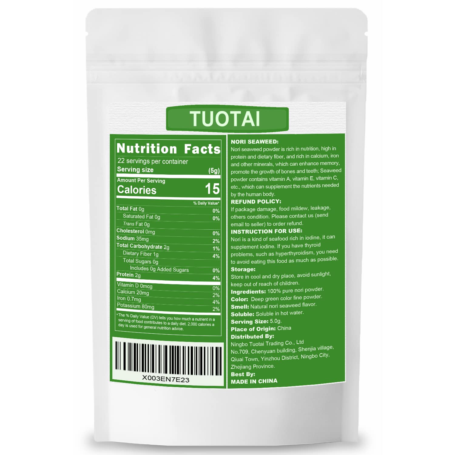 TUOTAI nori en cocina estilo lifestyle inspirando recetas saludables