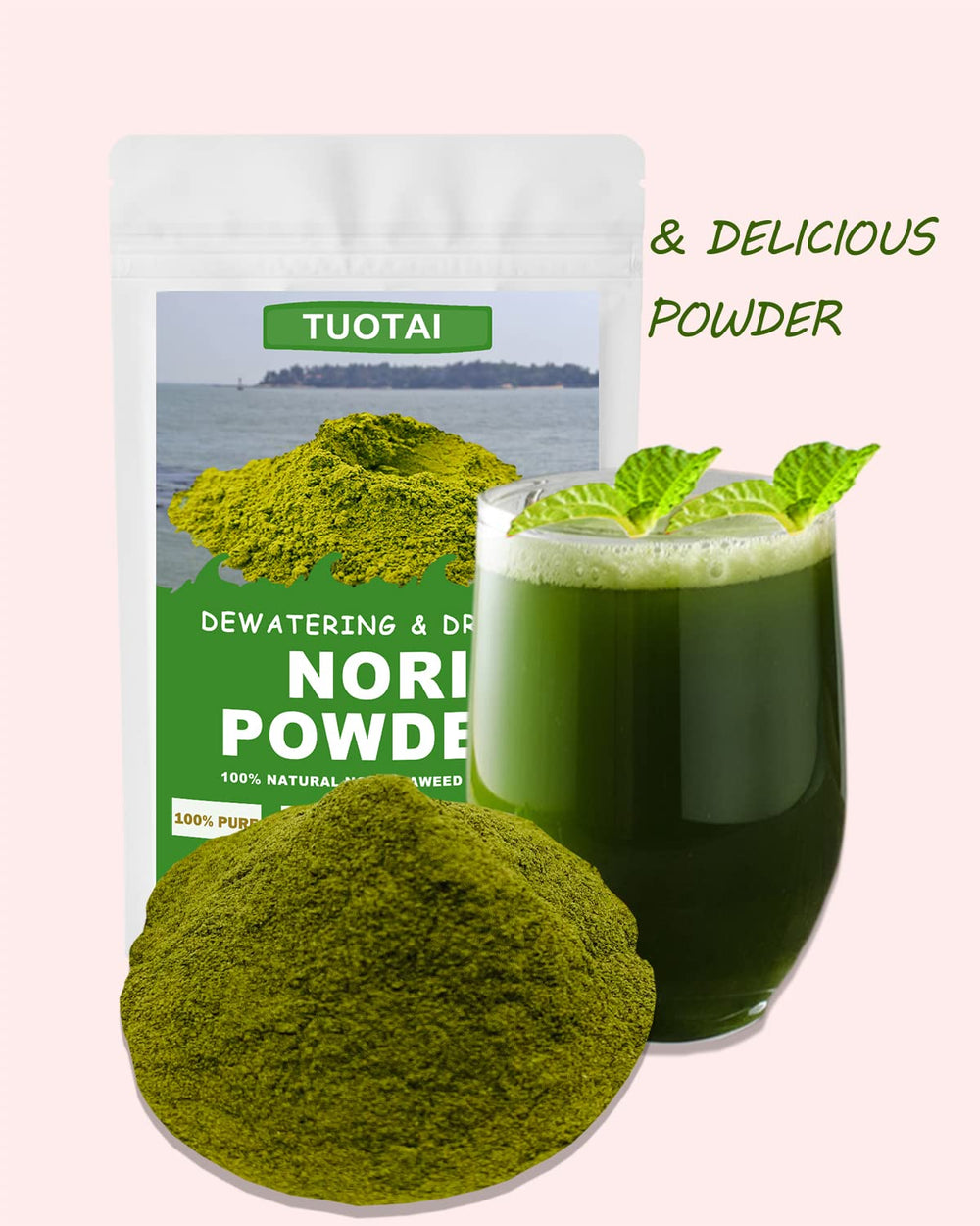 TUOTAI nori etiqueta con información nutricional visible y clara