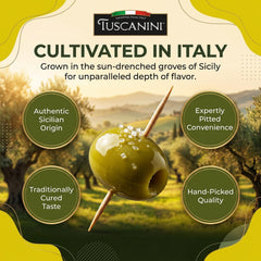 Aceitunas Tuscanini añadidas a ensalada para sabor mediterráneo instantáneo