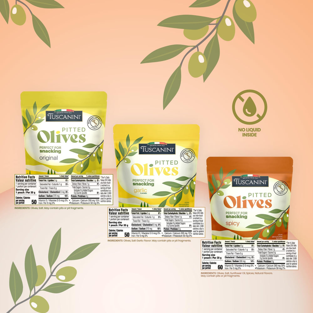 Tuscanini textura de aceituna verde deshuesada con aspecto jugoso y firmeza