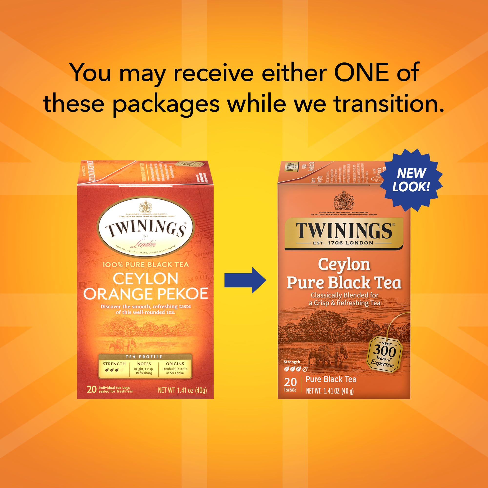 Twinings bolsa individual abierta con hojas secas que conservan aroma