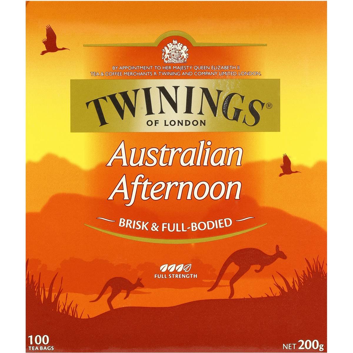 Twinings bolsita en primer plano que revela textura y sello de frescura