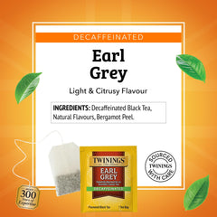 Twinings paquete junto a una regla mostrando la cantidad y tamaño