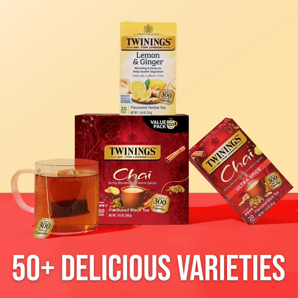 Twinings escena lifestyle en mesa mostrando disfrute cotidiano
