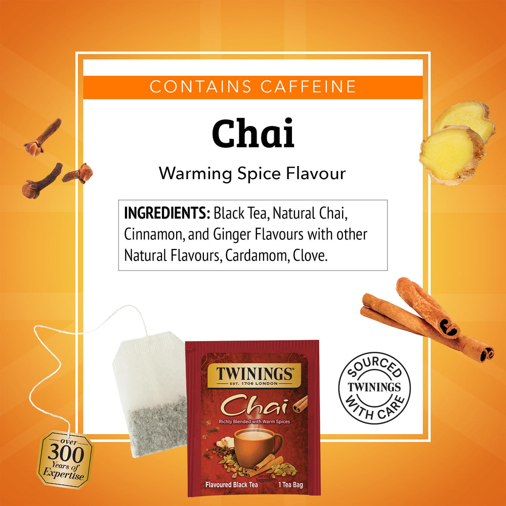 Twinings taza de chai en uso destacando aroma y confort instantáneo