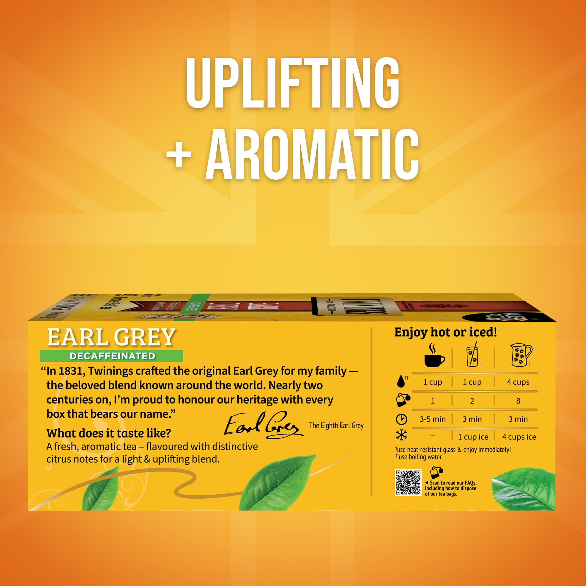 Twinings bolsita individual sellada que garantiza frescura y aroma