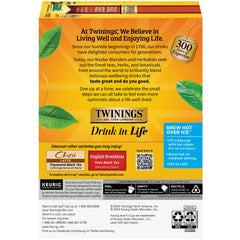 Infusión de té Twinings Earl Grey mostrando color y claridad que sugieren sabor pleno