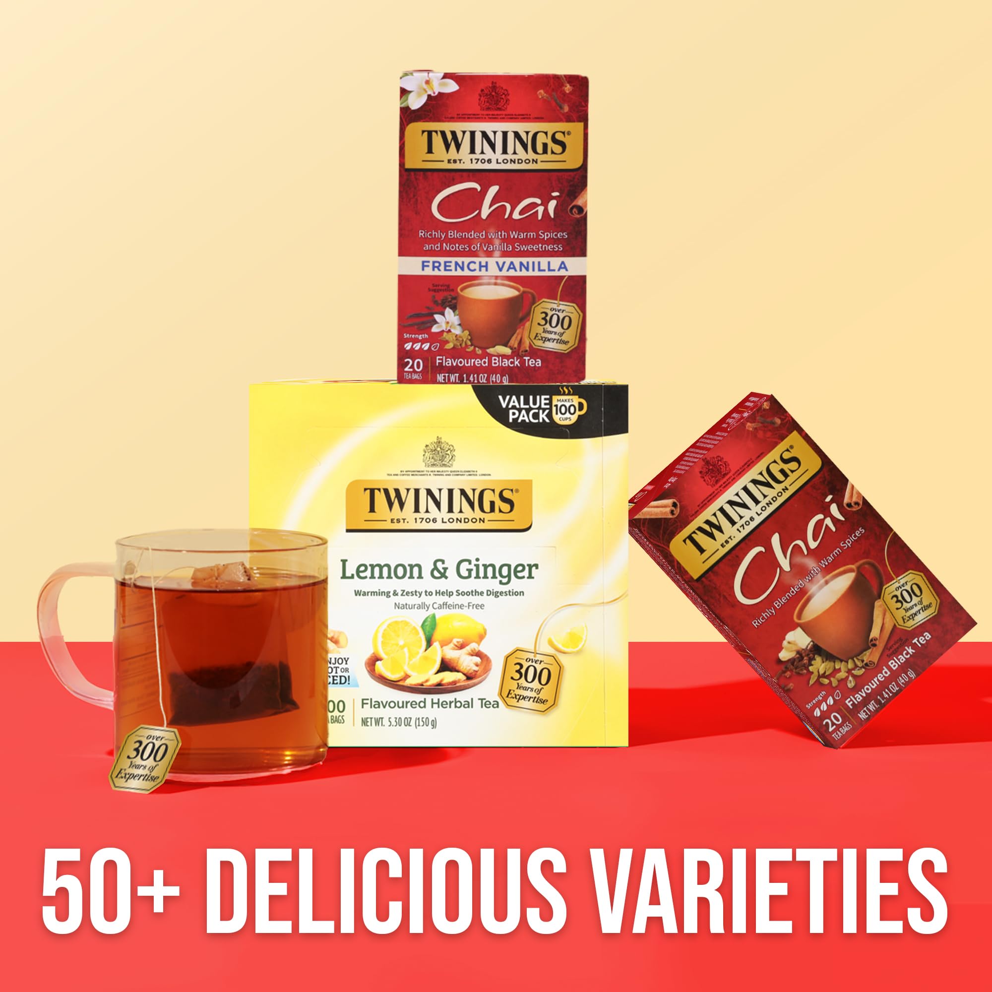 Twinings escena de desayuno con té chai, disfruta en casa o fuera