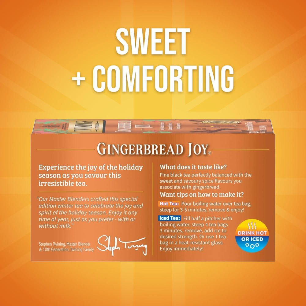 Twinings bolsita sellada individual mostrando conservación y portabilidad