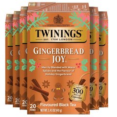 Twinings vista frontal del paquete con diseño festivo y abundancia