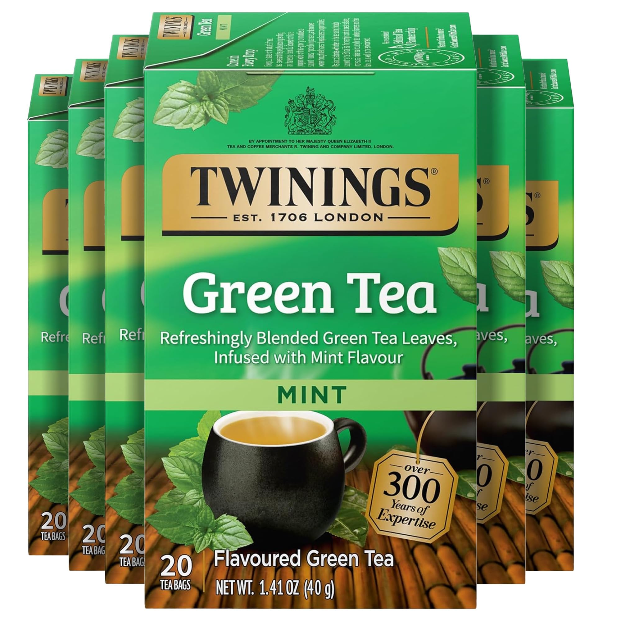 Twinings pack frontal mostrando cajas y diseño, conveniencia para despensa