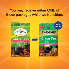 Twinings hojas de té verde cerca, demostrando calidad y textura