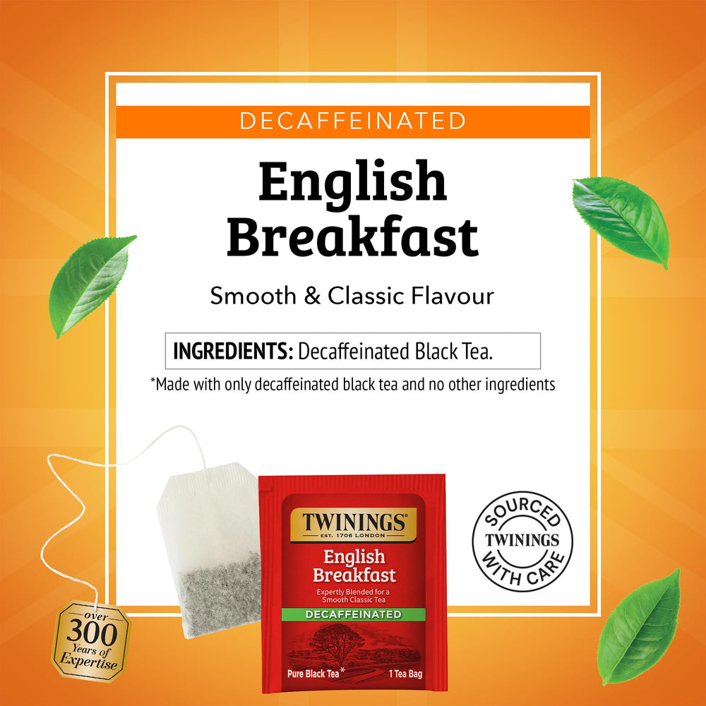 Twinings hojas de té infusionadas mostrando cuerpo y color