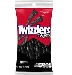 Twizzlers tiras en primer plano mostrando textura masticable y sabor clásico