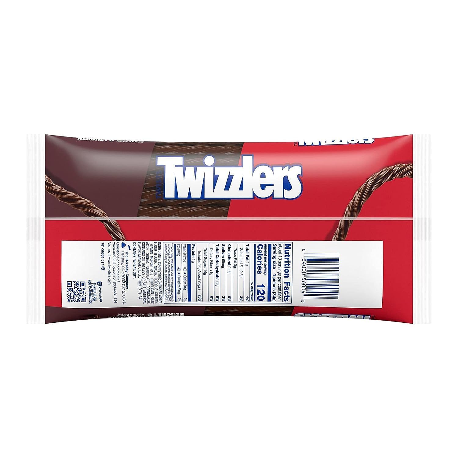Twizzlers tiras en mano sirviendo porción, Twizzlers fácil de llevar y compartir
