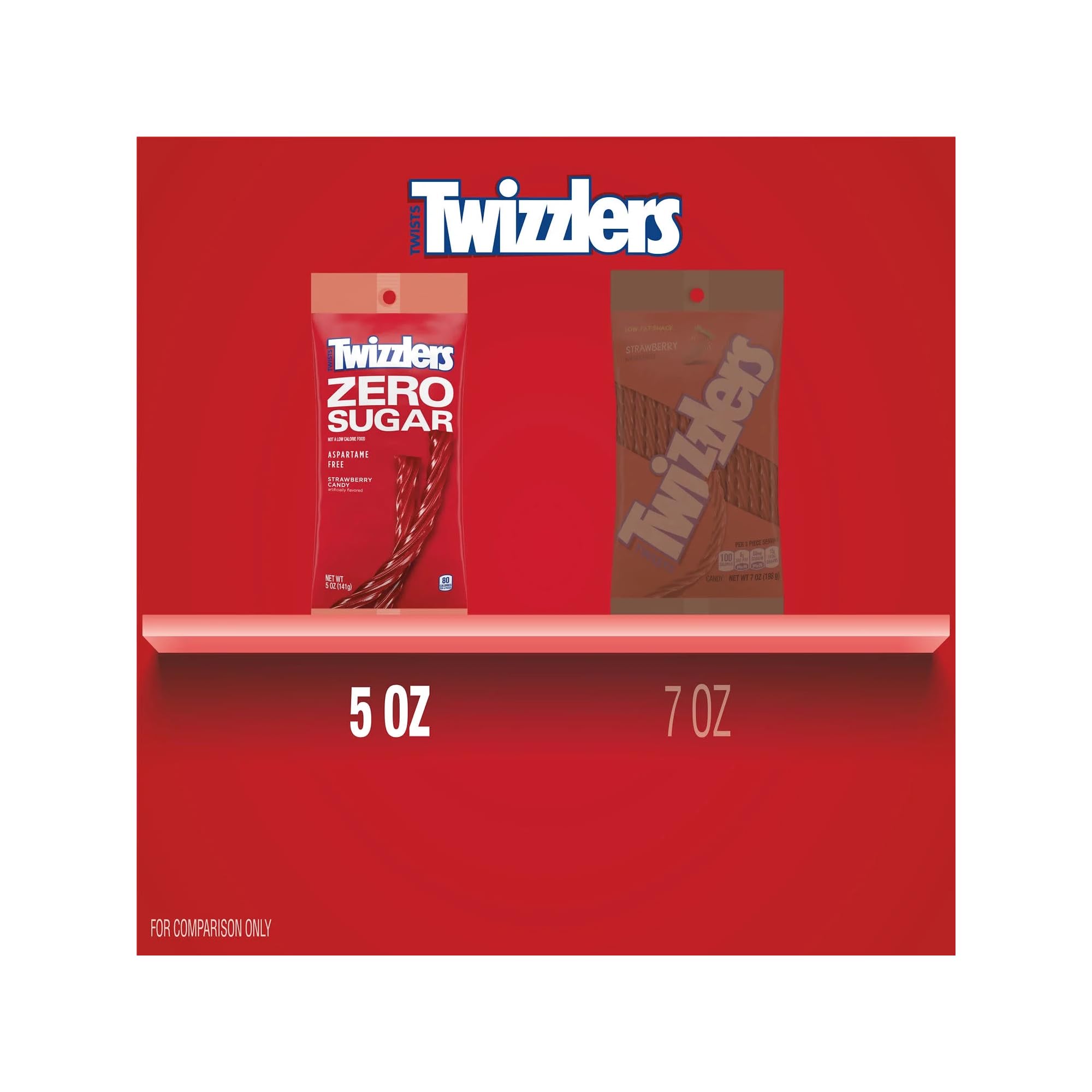 Twizzlers Zero Sugar fresa en picnic como snack sin azúcares añadidos