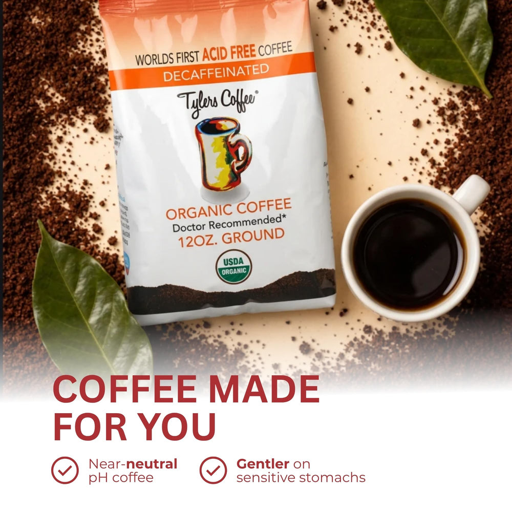 TYLERS COFFEE en cocina con accesorios mostrando uso cotidiano y conveniencia