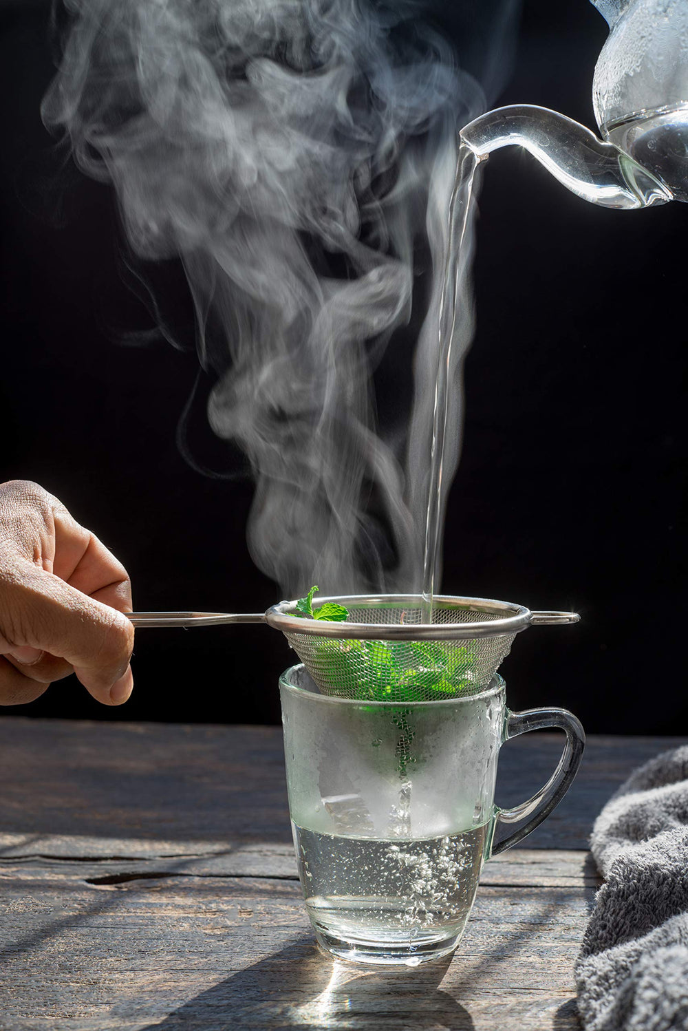 U.S. Wellness Naturals taza de té de menta lista que resalta sabor intenso