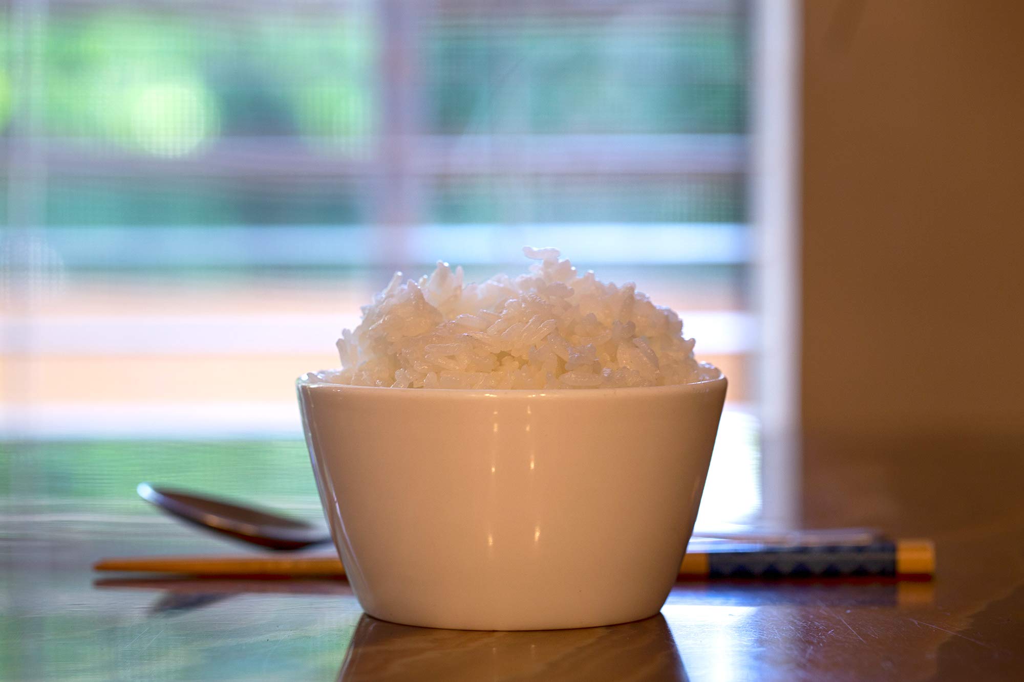 UBARA RICE comparación de tamaño de grano mostrando mayor cuerpo y consistencia