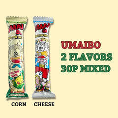 Umaibo envueltos individualmente listos para llevar y mantener frescura