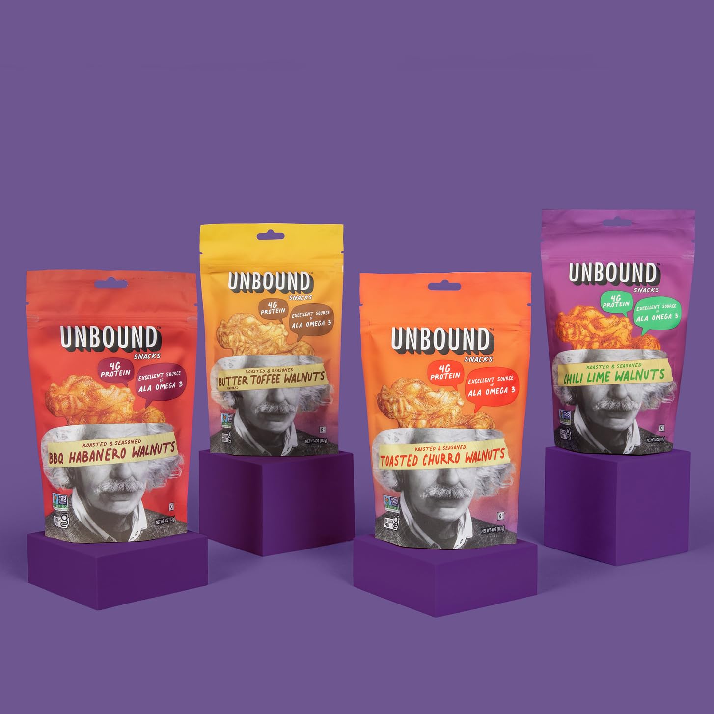 UNBOUND mezcla de trail mix casera con nueces, snack energético