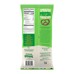 Unique Snacks primer plano textura crujiente de la concha, resalta calidad horneada