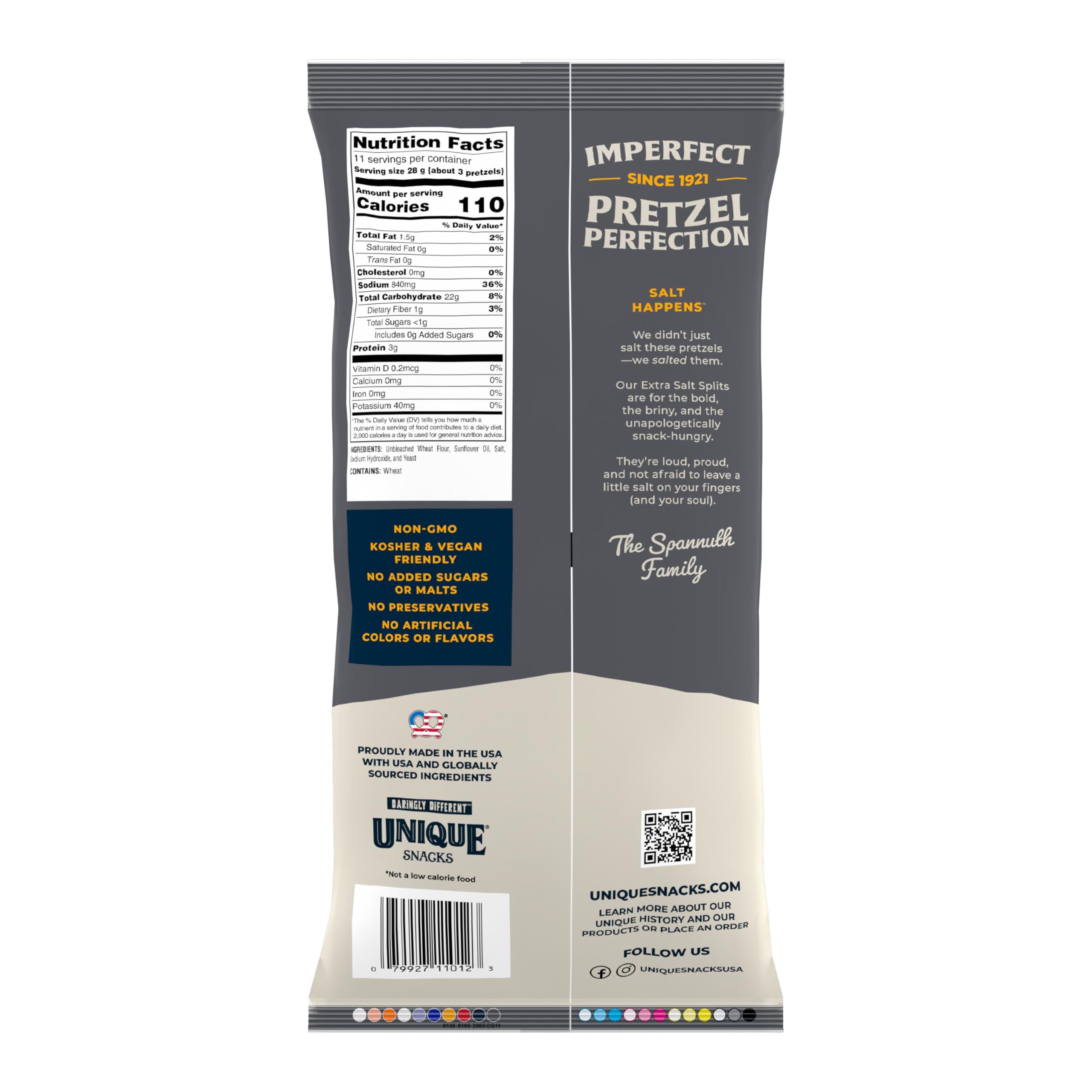 Unique Snacks primer plano de la textura abierta y corteza crujiente, informa crocancia