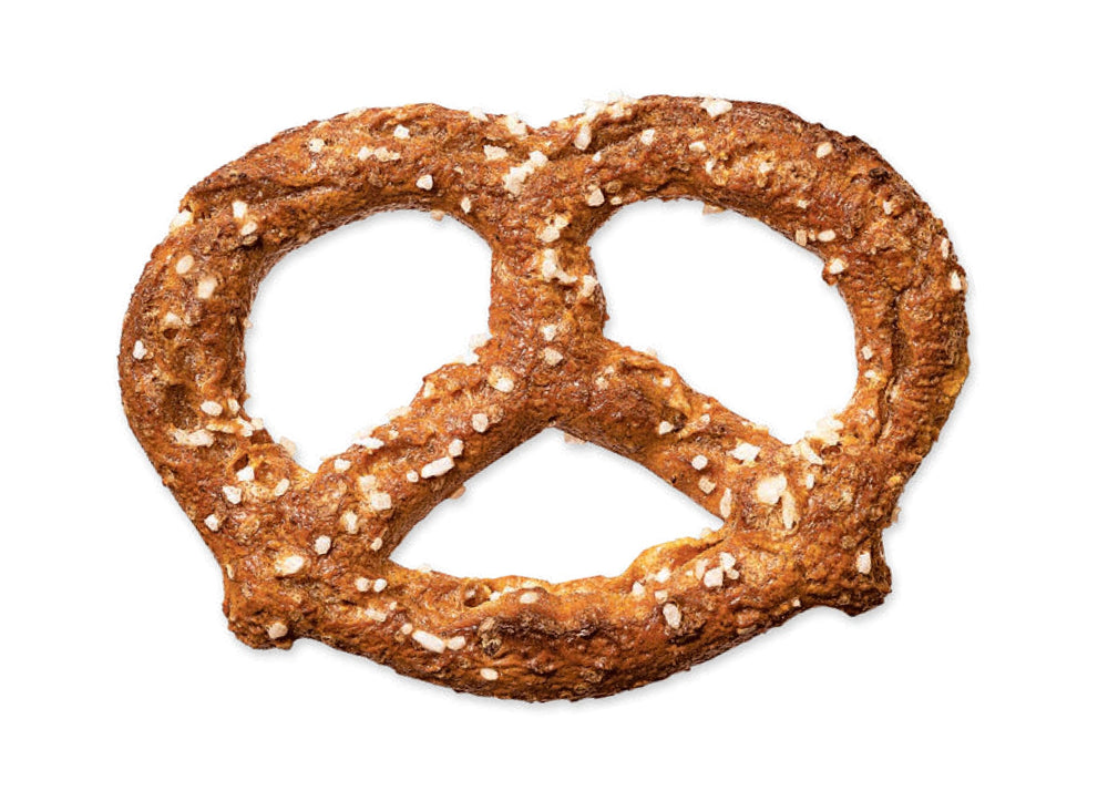 Unique Snacks pretzels ingredientes siete granos resaltando variedad nutritiva