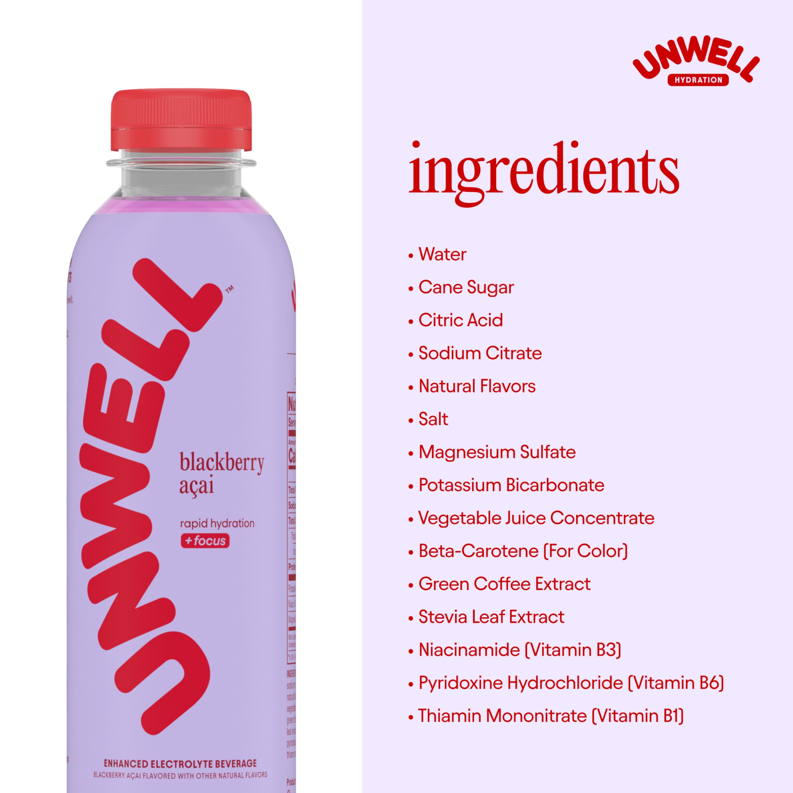 Unwell pack de 12 botellas preparado para stock y uso diario