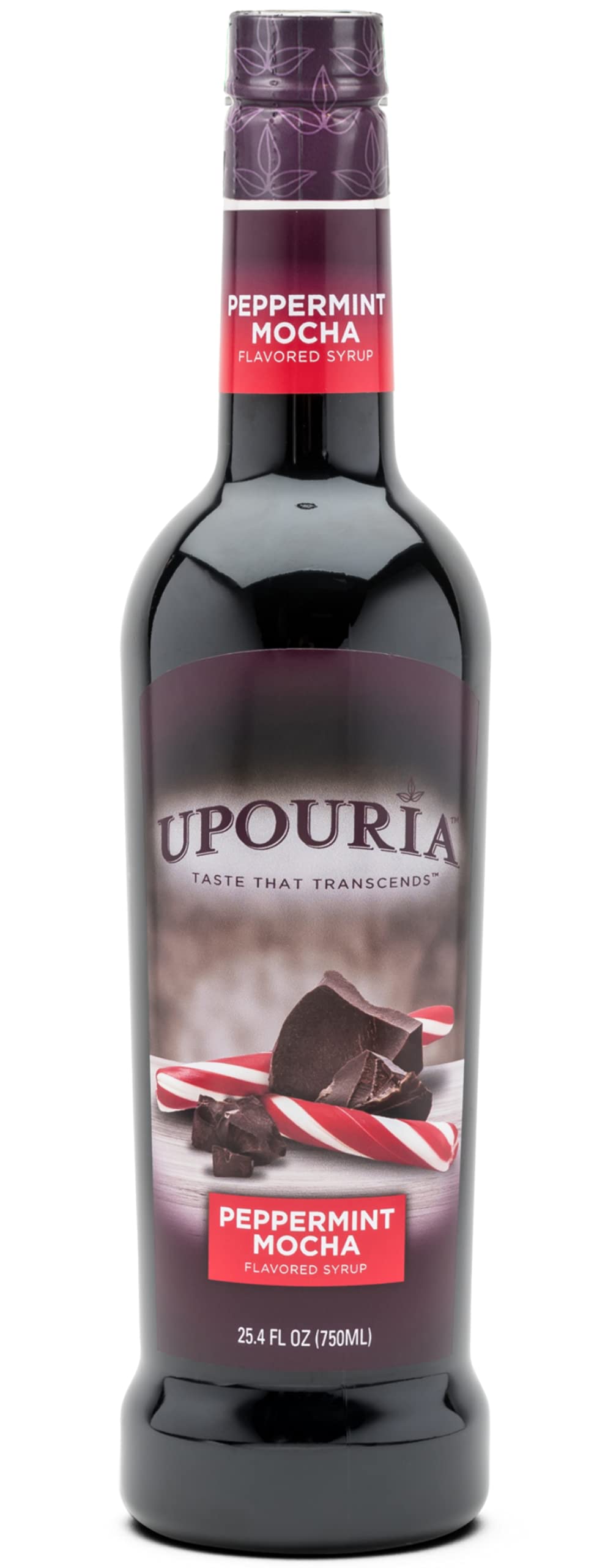 Etiqueta de Upouria con ingredientes y certificaciones para confianza del consumidor
