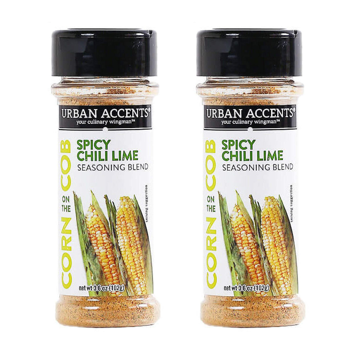 Urban Accents envase frontal del sazonador Chile Lime para elote con vibrante sabor