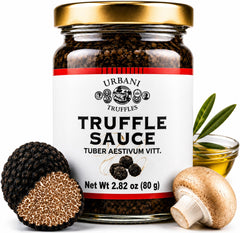 Urbani Truffles frasco frontal mostrando etiqueta clara y aspecto premium