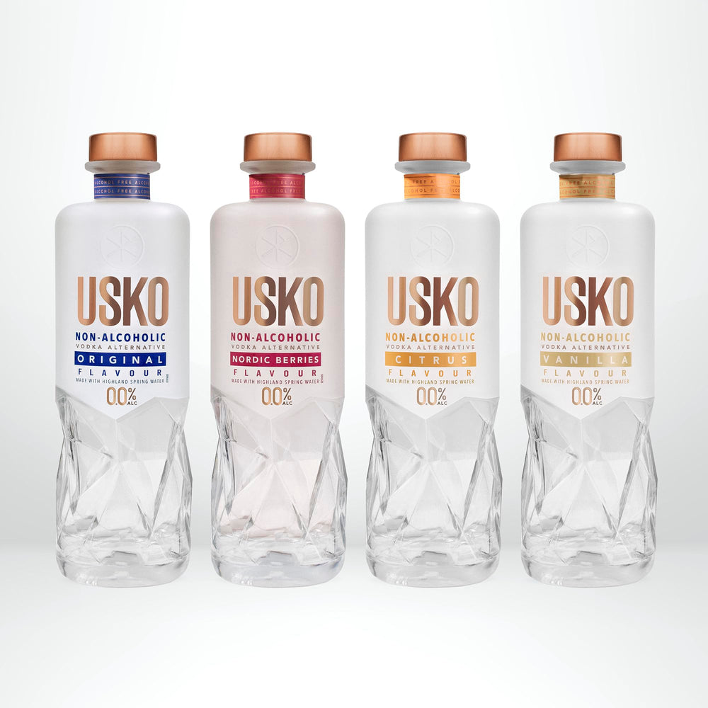 Think Distributors USKO Bloody Mary sin alcohol servido con apio, ideal para brunch