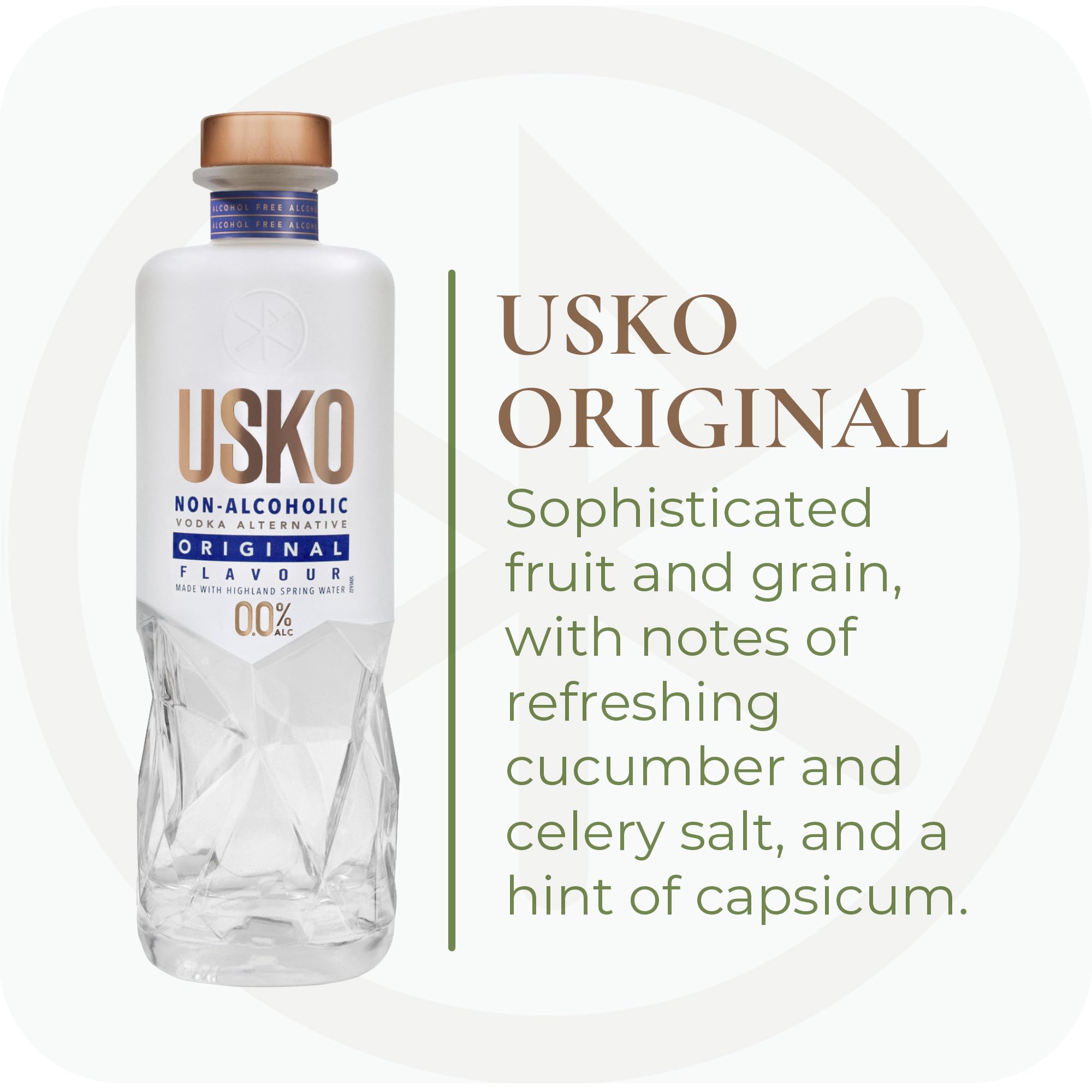 Think Distributors USKO primer plano de infusión botánica que sugiere frescura