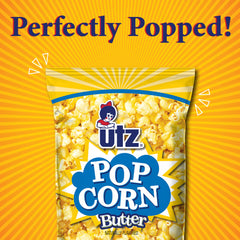 Utz bolsa abierta con palomitas esponjosas y sabor a mantequilla