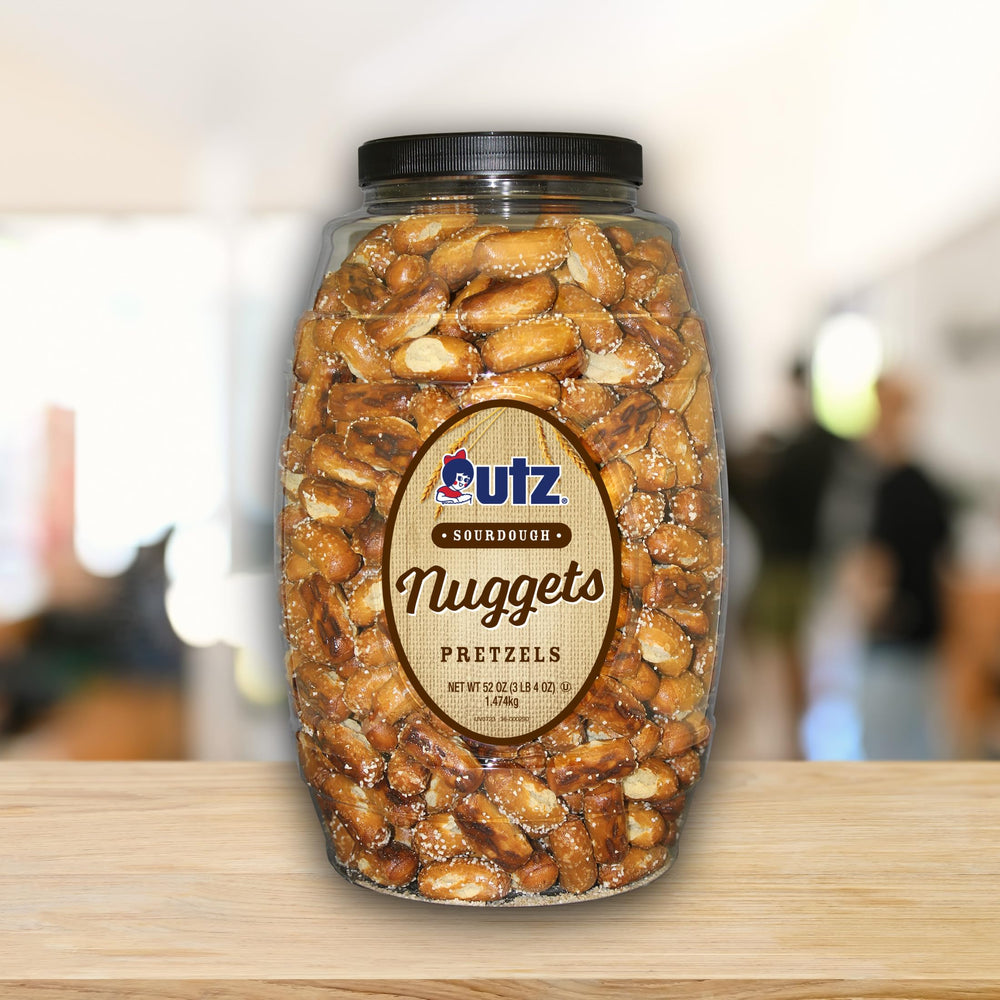 Utz etiqueta con ingredientes y beneficios visibles