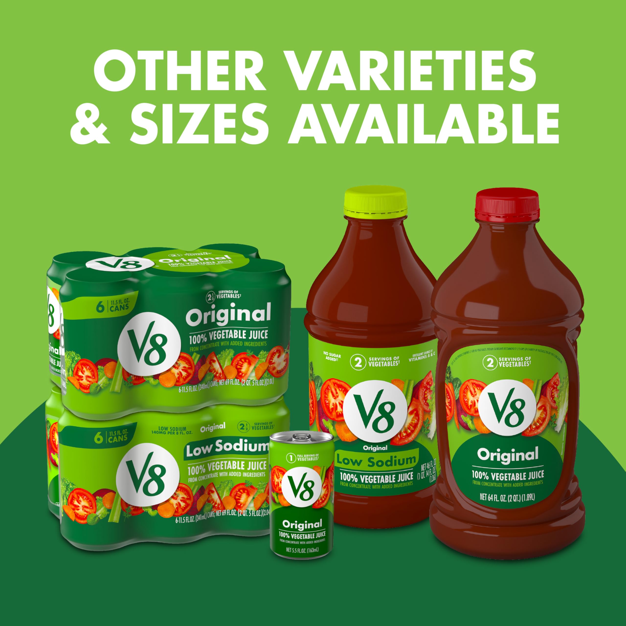 V8 jugo en mesa de desayuno como alternativa vegetal nutritiva